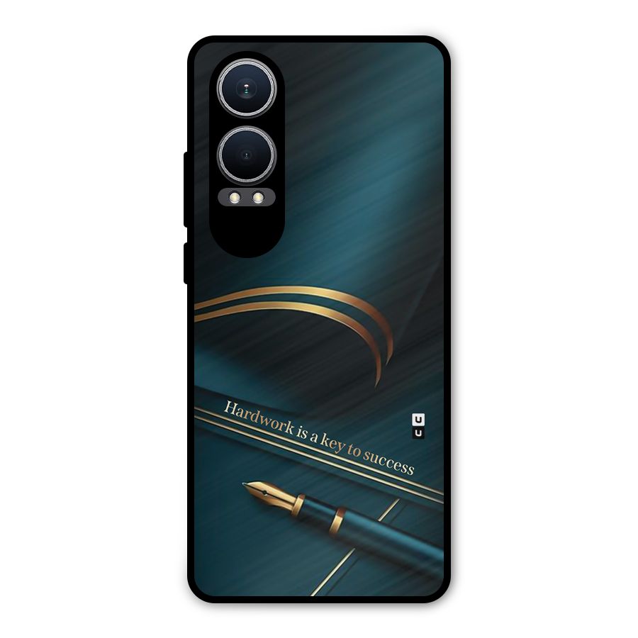 Hardwork Is Key Metal Back Case for OnePlus Nord CE4 Lite