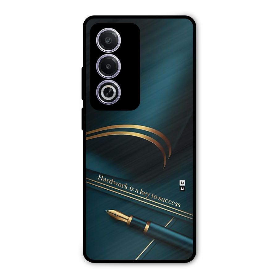 Hardwork Is Key Metal Back Case for Oppo A3 Pro