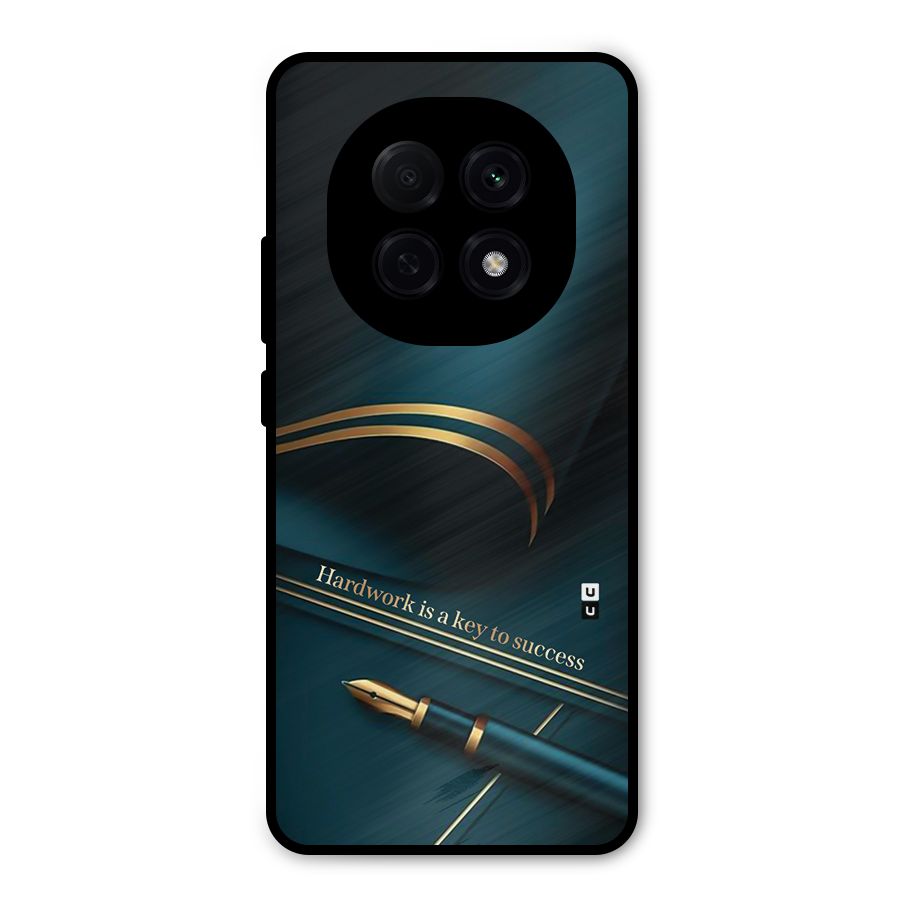 Hardwork Is Key Metal Back Case for Oppo F29 Pro