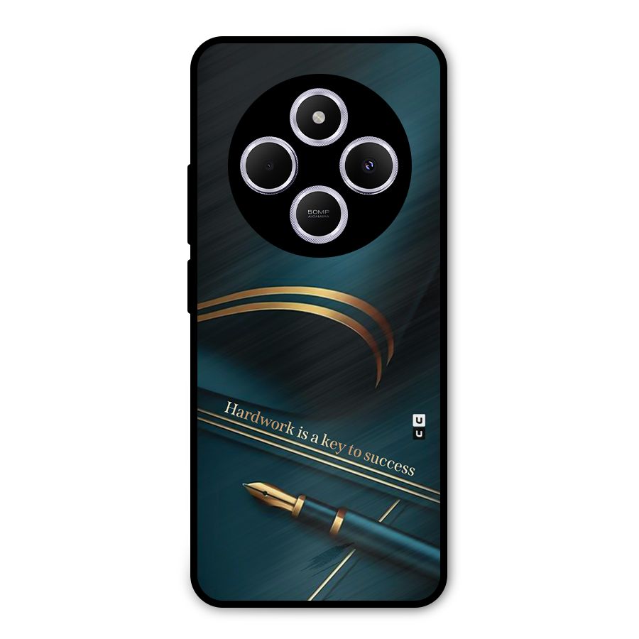 Hardwork Is Key Metal Back Case for Poco M7