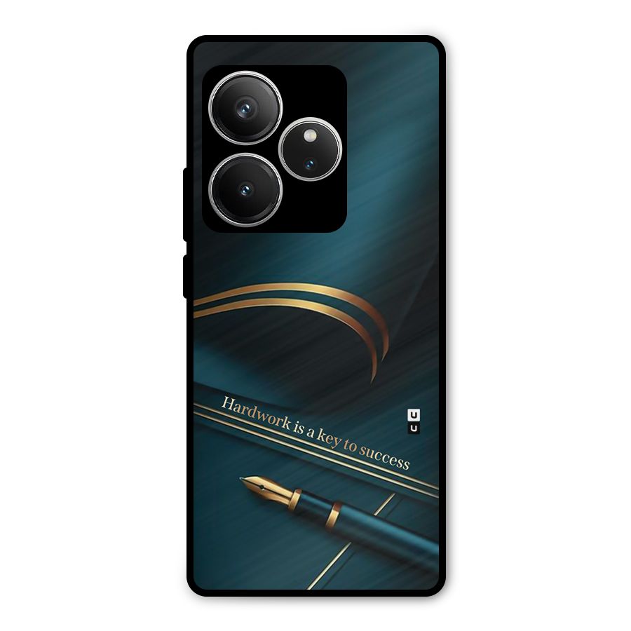 Hardwork Is Key Metal Back Case for Realme GT 6