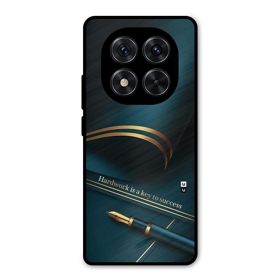 Hardwork Is Key Metal Back Case for Redmi Note 14 Pro 5G