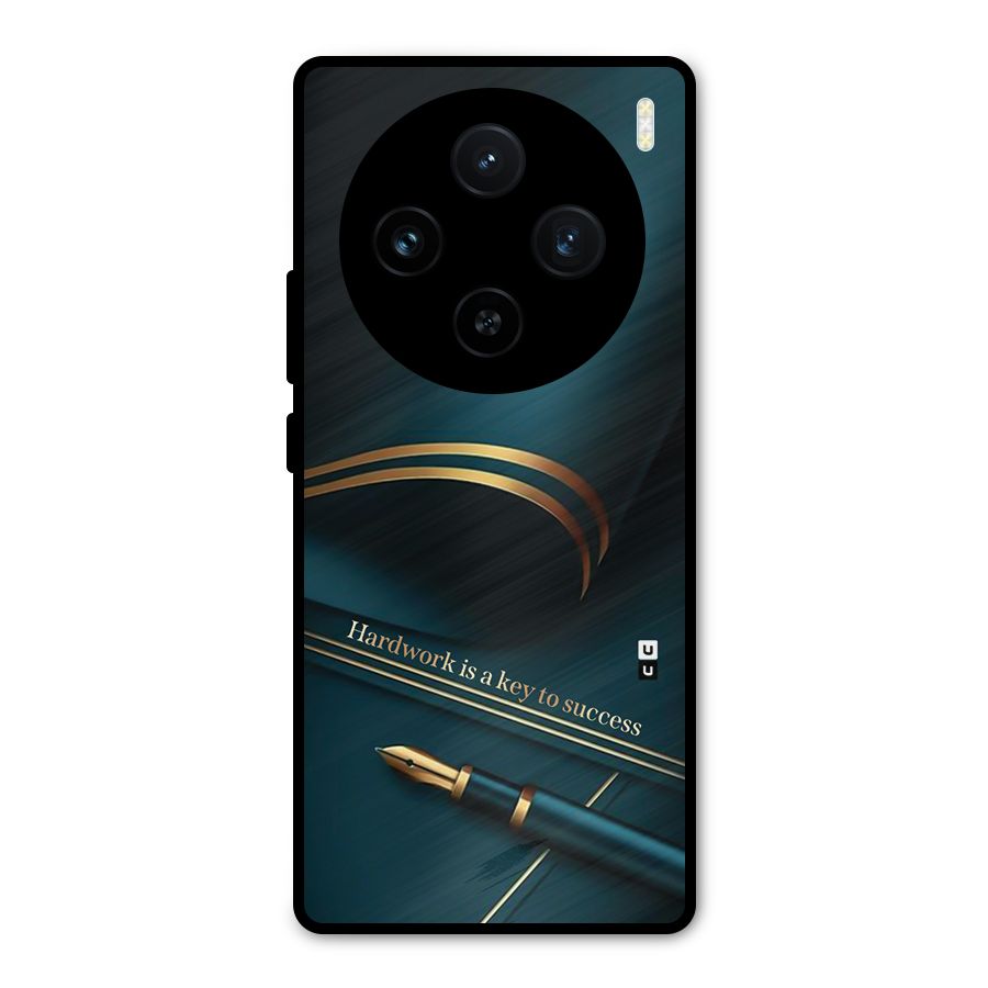 Hardwork Is Key Metal Back Case for Vivo X100