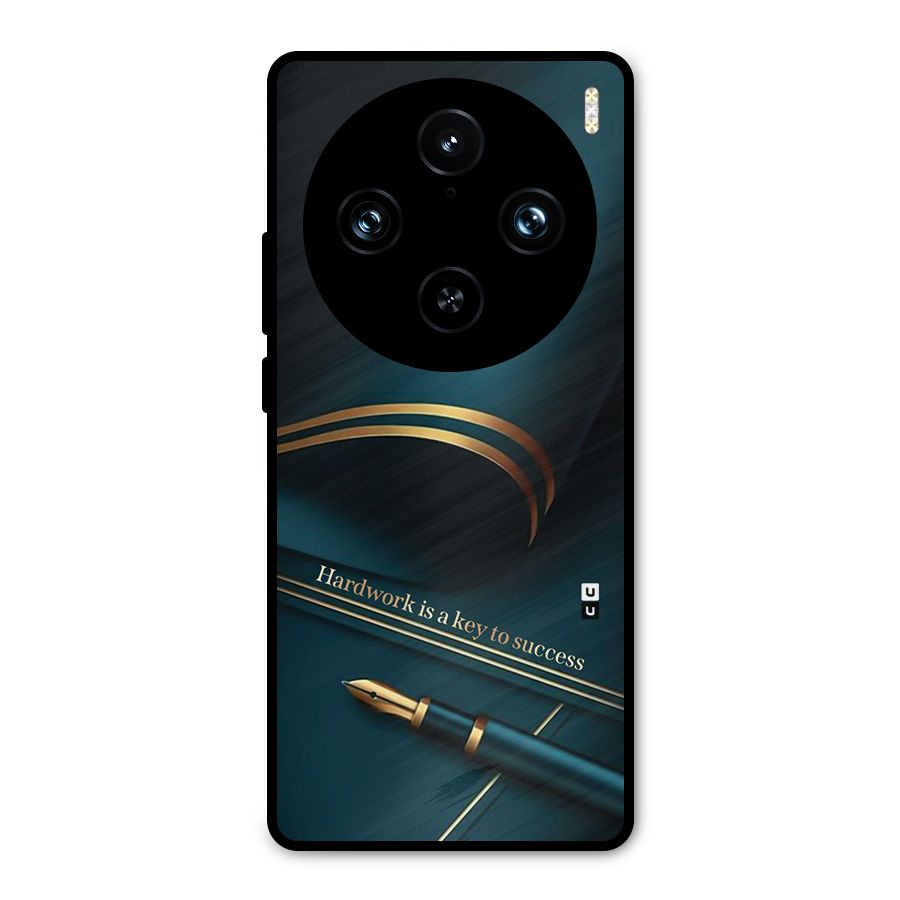 Hardwork Is Key Metal Back Case for Vivo X100 Pro