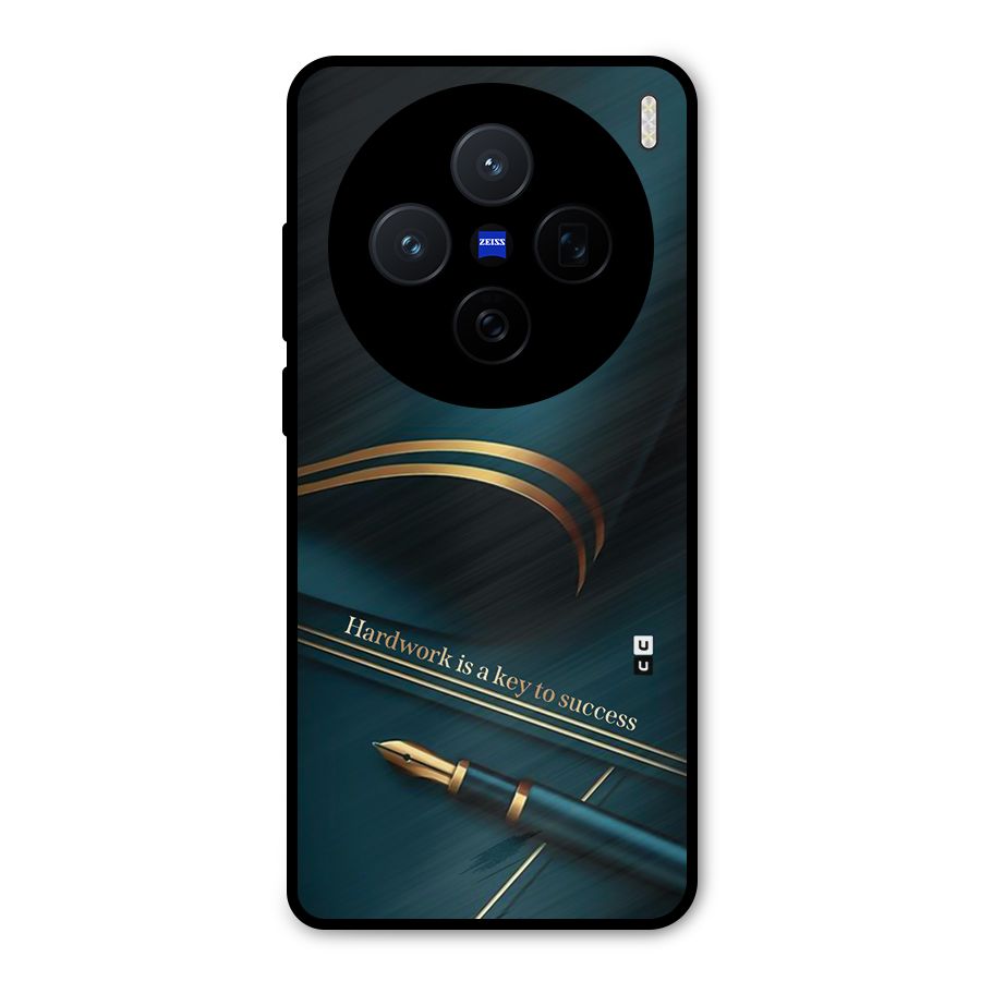 Hardwork Is Key Metal Back Case for Vivo X200