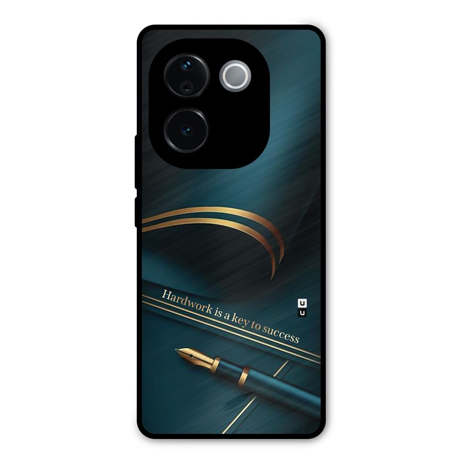 Hardwork Is Key Metal Back Case for iQOO Z9s Pro