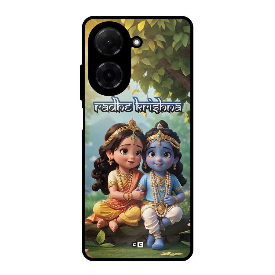 Hare Radhe Krishna Metal Back Case for Redmi A5 4G