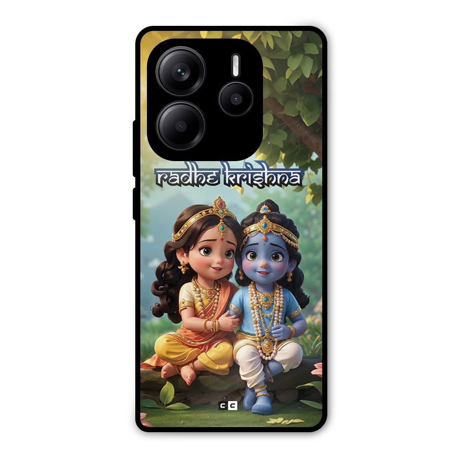 Hare Radhe Krishna Metal Back Case for Redmi Note 14 5G