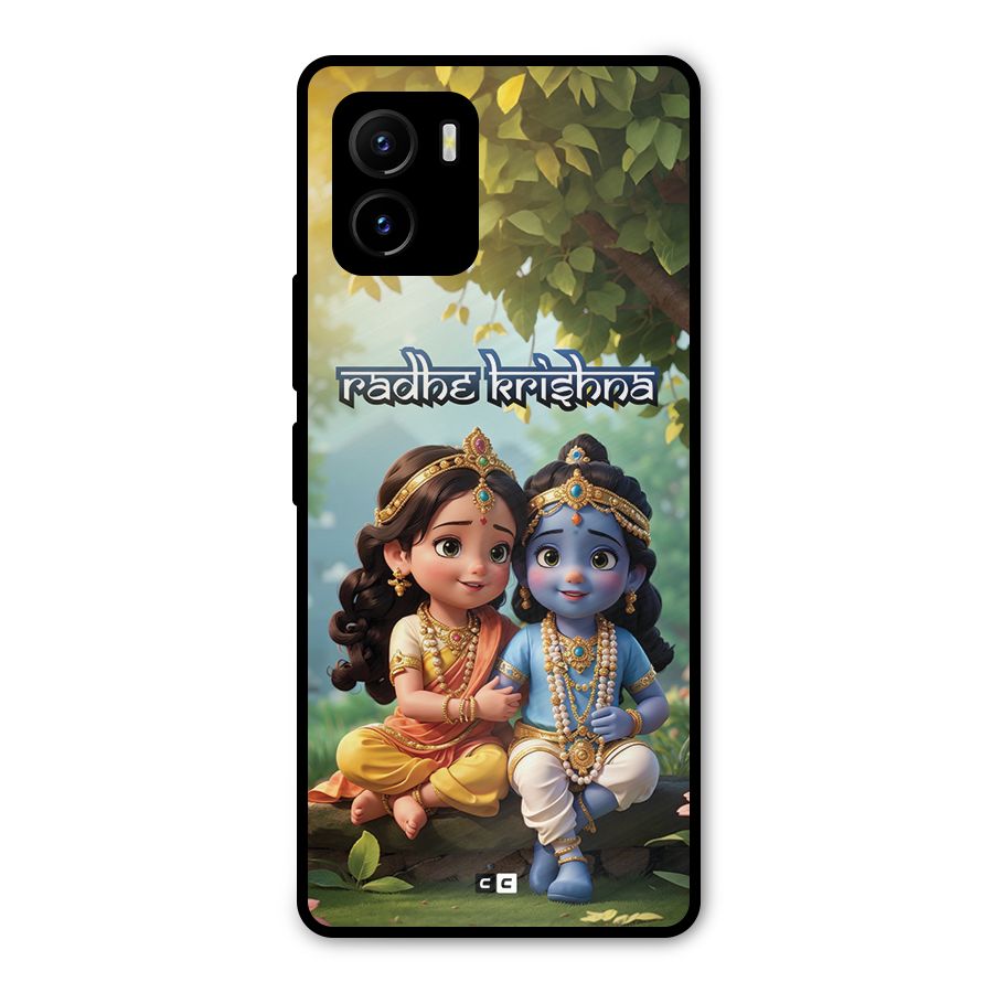 Hare Radhe Krishna Metal Back Case for Vivo Y15s