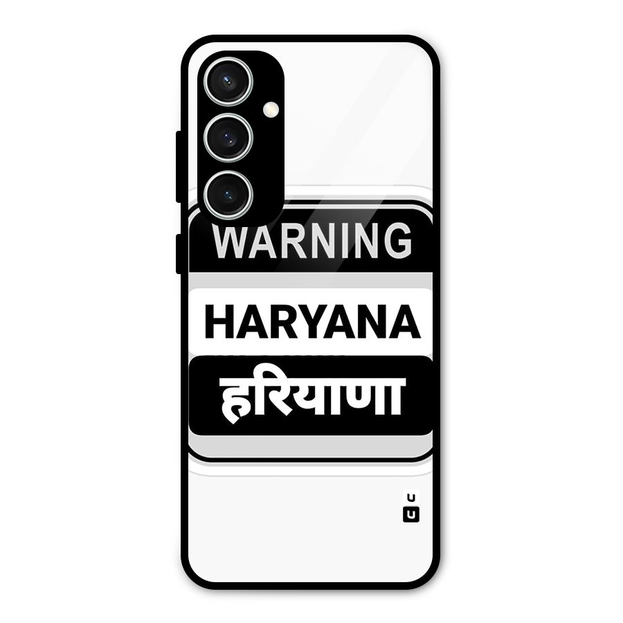 Haryana Warning Glass Back Case for Galaxy S23 FE
