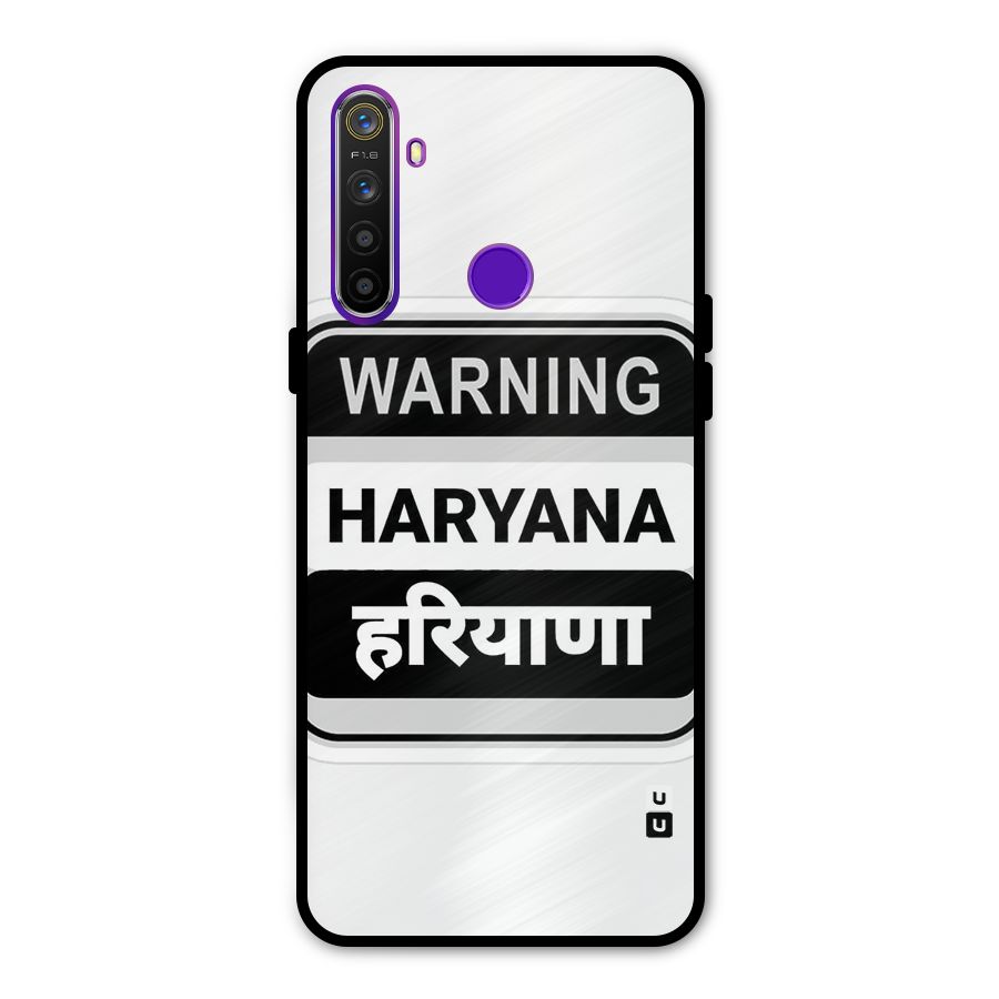Haryana Warning Glass Back Case for Realme 5s