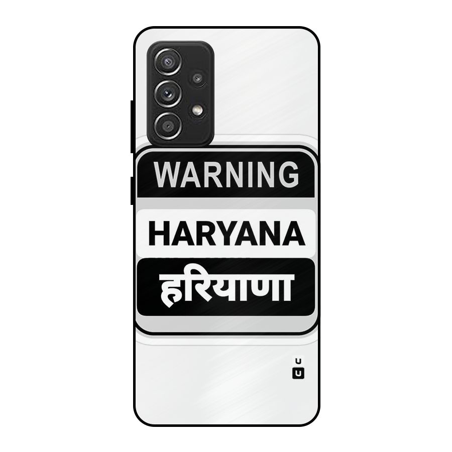 Haryana Warning Metal Back Case for Galaxy A52s 5G