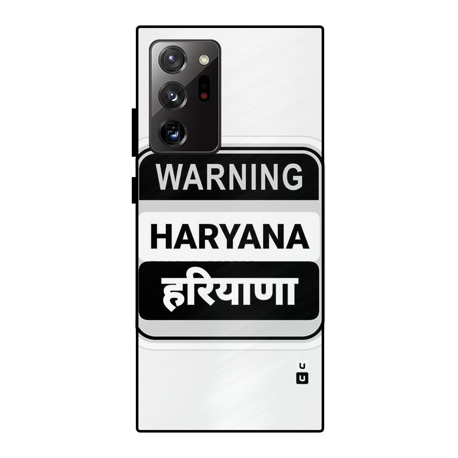 Haryana Warning Metal Back Case for Galaxy Note 20 Ultra