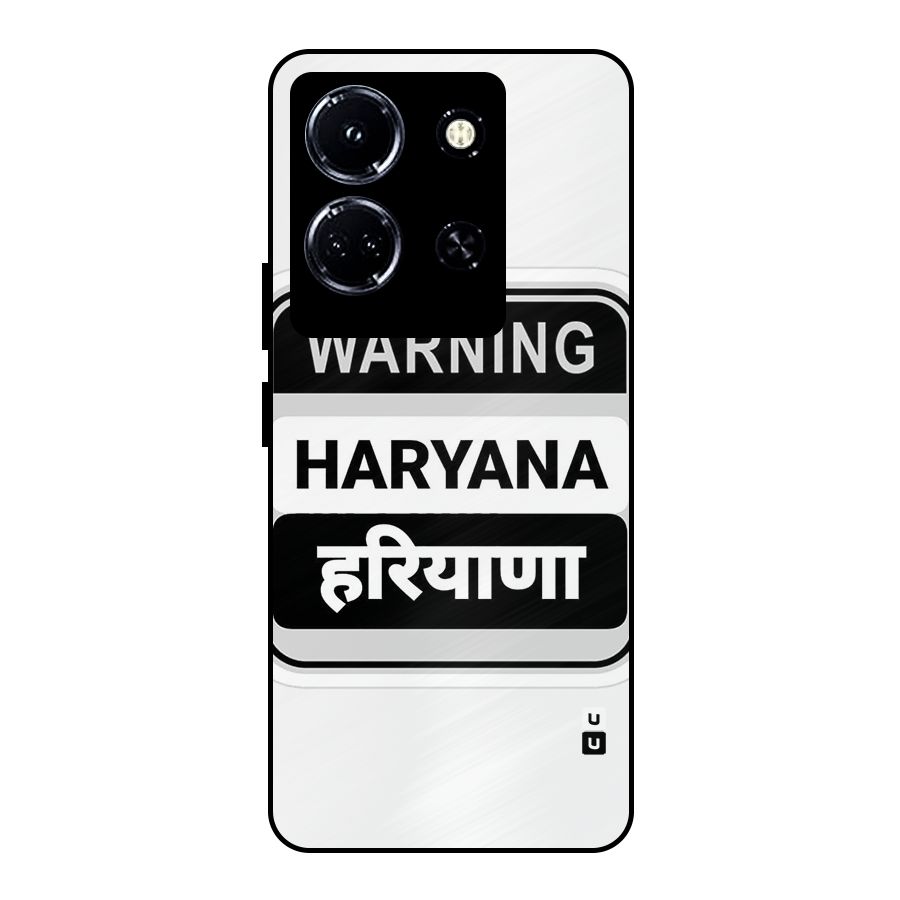 Haryana Warning Metal Back Case for Infinix Note 30 5G