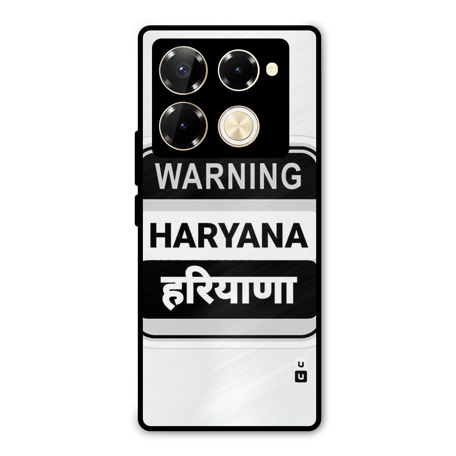 Haryana Warning Metal Back Case for Infinix Note 40 Pro