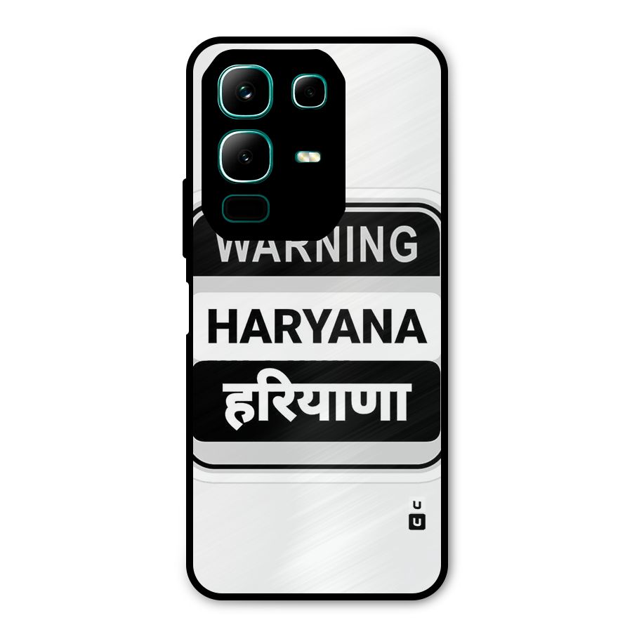 Haryana Warning Metal Back Case for Infinix Note 50x