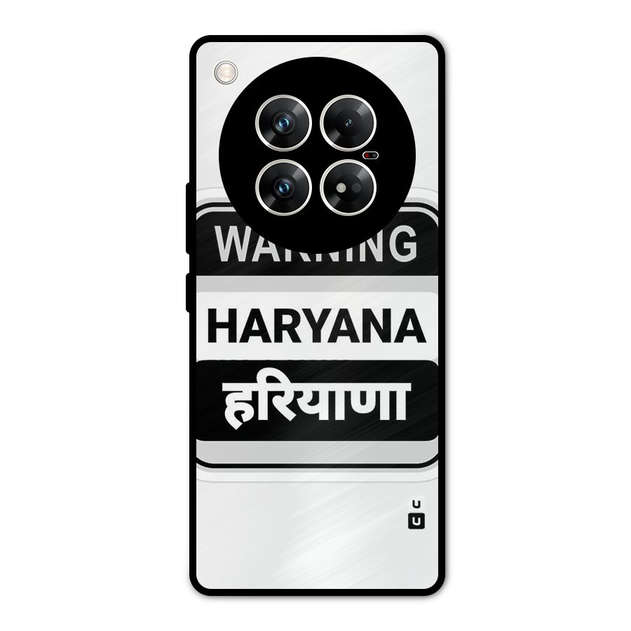 Haryana Warning Metal Back Case for Infinix Zero 40 5G