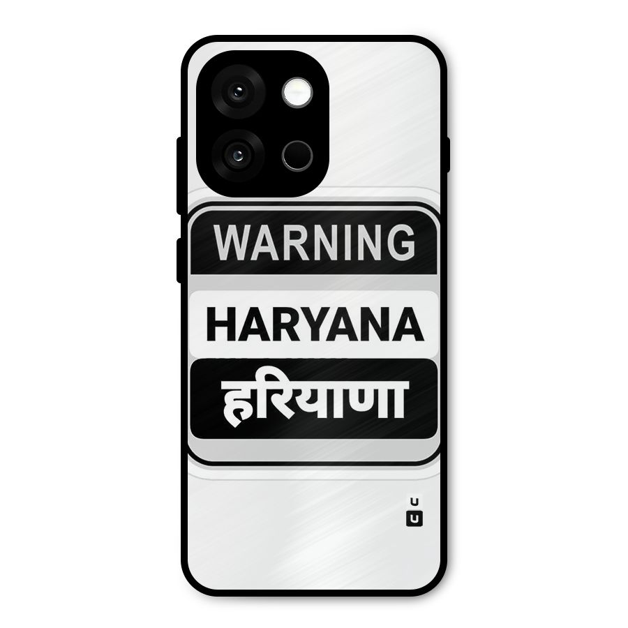 Haryana Warning Metal Back Case for OnePlus 13s