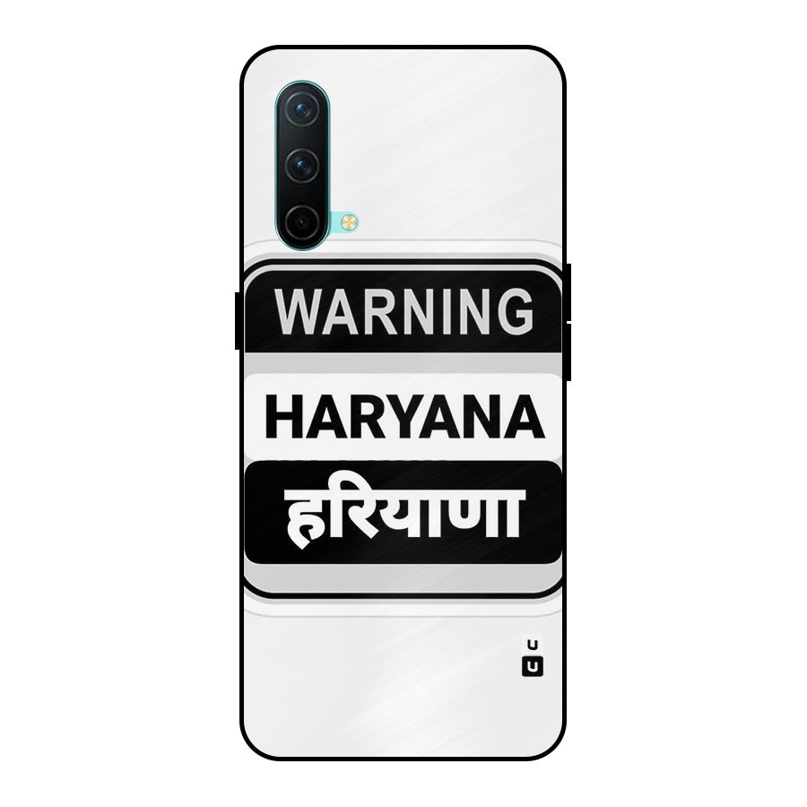 Haryana Warning Metal Back Case for OnePlus Nord CE 5G