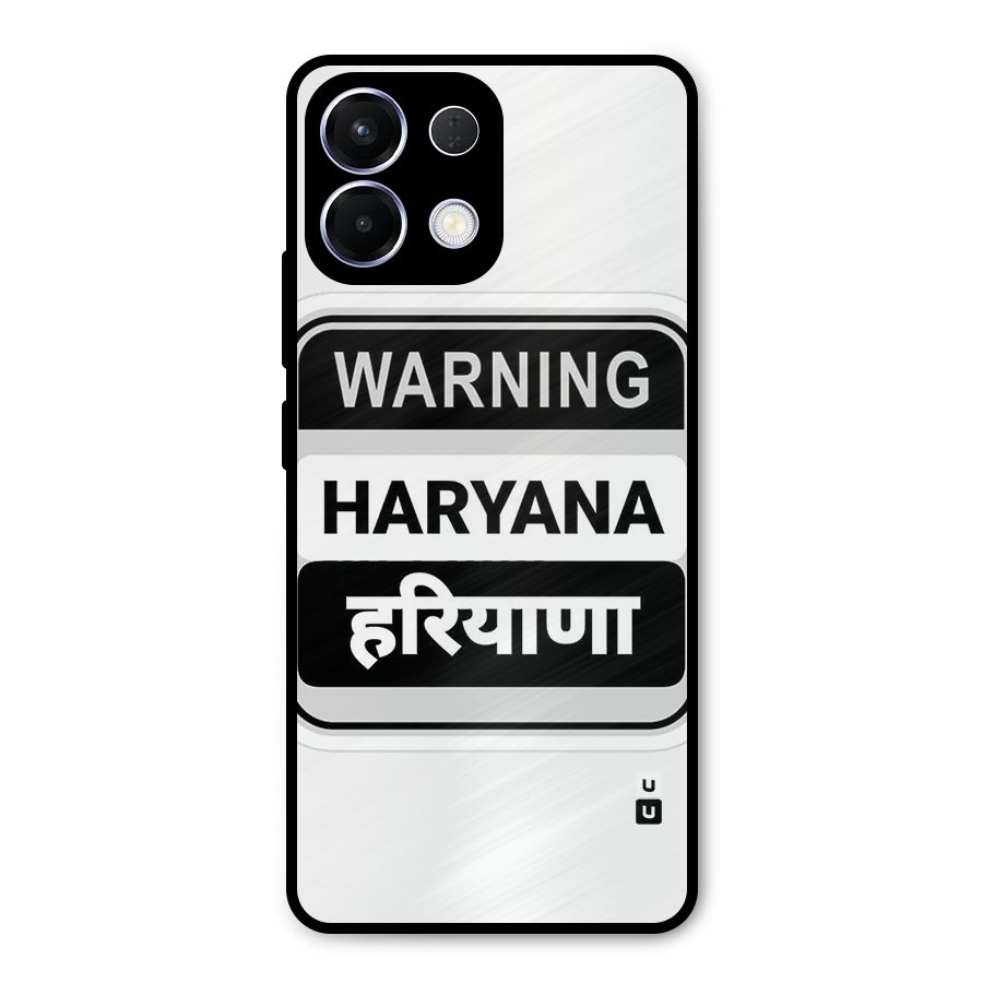 Haryana Warning Metal Back Case for Oppo K13