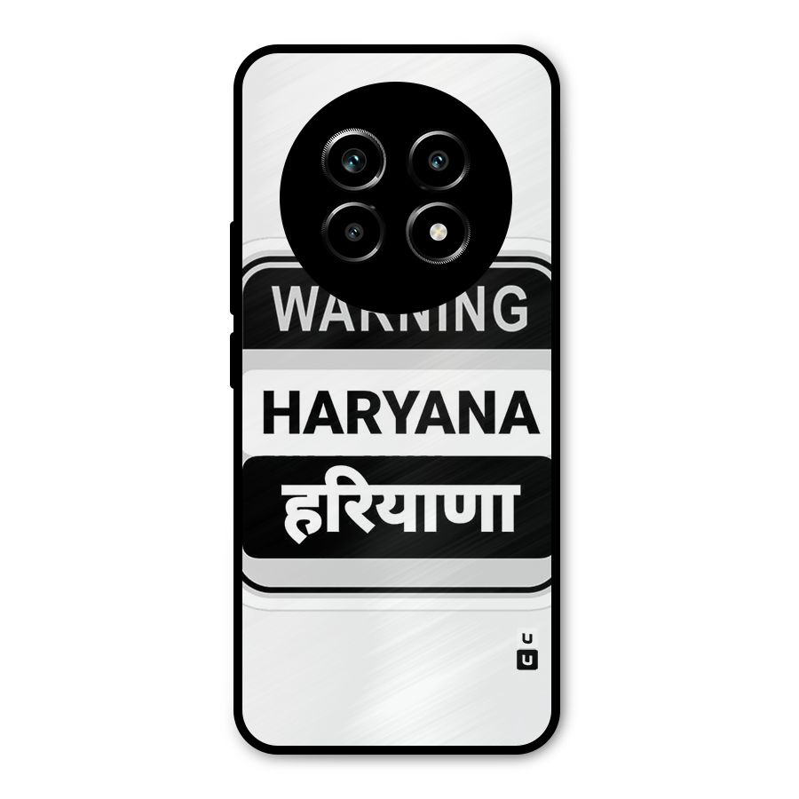 Haryana Warning Metal Back Case for Realme 14 Pro Lite