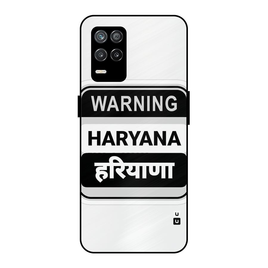 Haryana Warning Metal Back Case for Realme 8s 5G