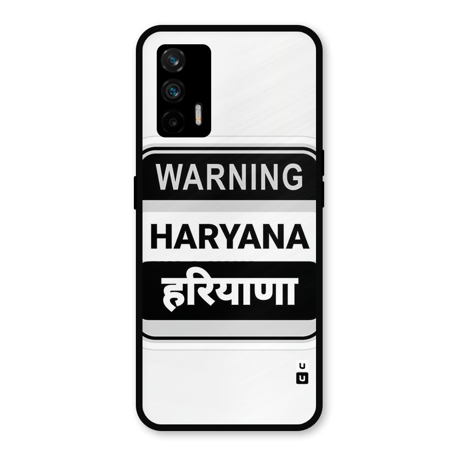 Haryana Warning Metal Back Case for Realme GT 5G