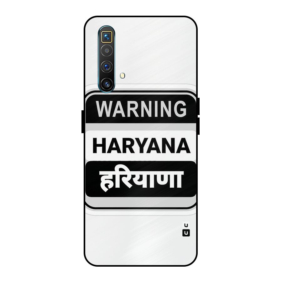 Haryana Warning Metal Back Case for Realme X3 SuperZoom