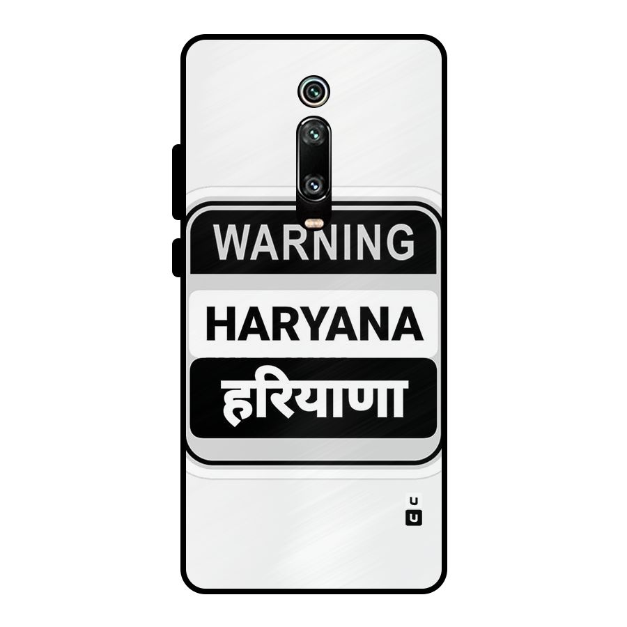 Haryana Warning Metal Back Case for Redmi K20