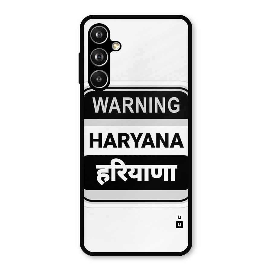 Haryana Warning Metal Back Case for Samsung Galaxy M54
