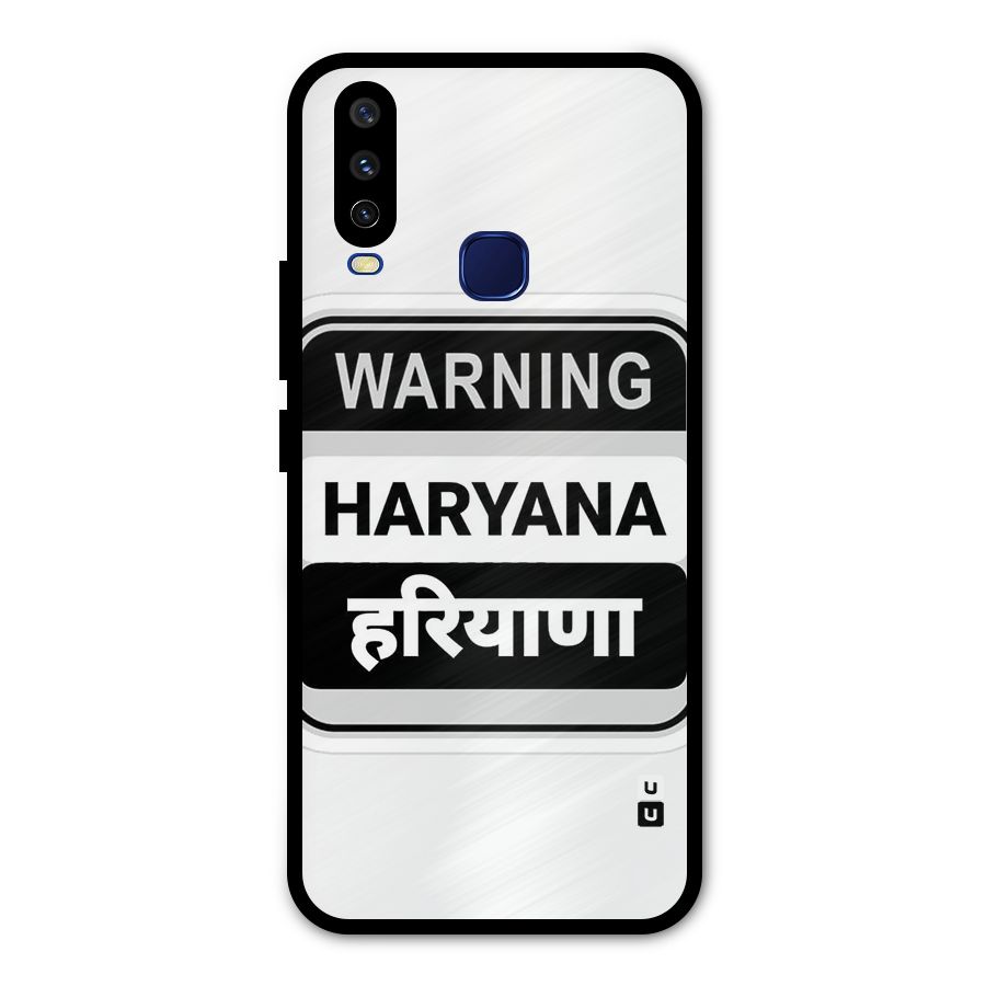 Haryana Warning Metal Back Case for Vivo V17
