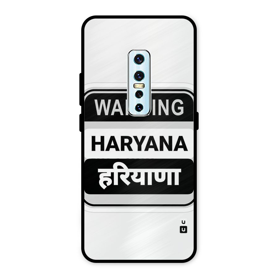Haryana Warning Metal Back Case for Vivo V17 Pro