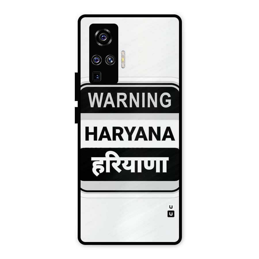 Haryana Warning Metal Back Case for Vivo X50 Pro