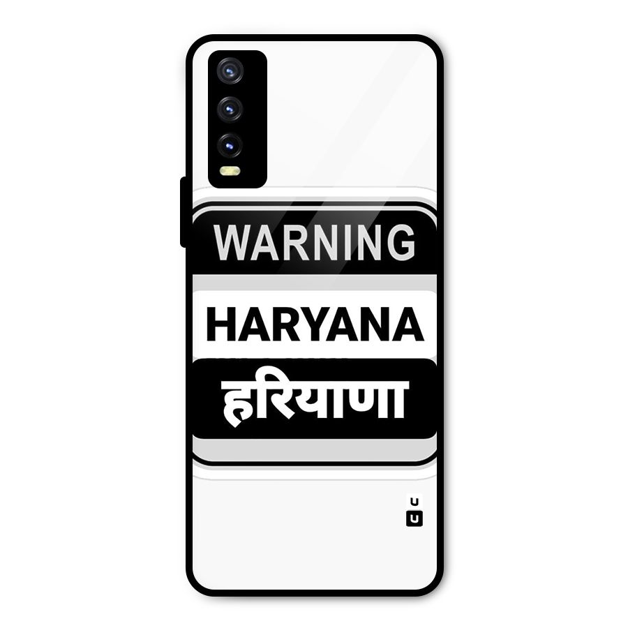 Haryana Warning Metal Back Case for Vivo Y20