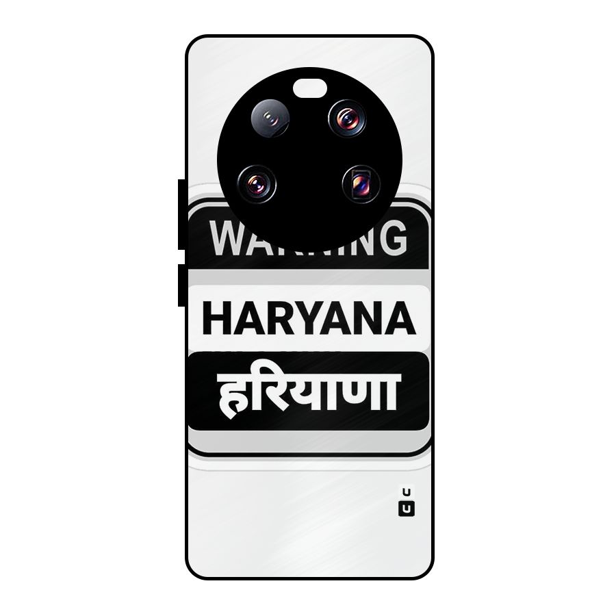 Haryana Warning Metal Back Case for Xiaomi 13 Ultra