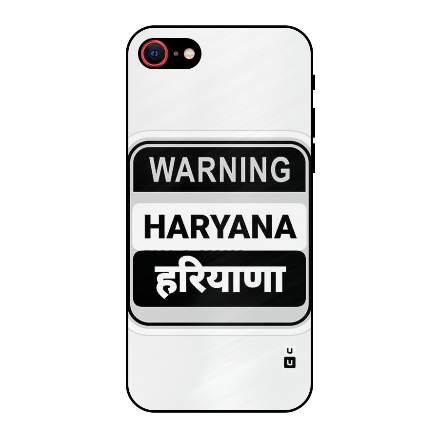 Haryana Warning Metal Back Case for iPhone 7