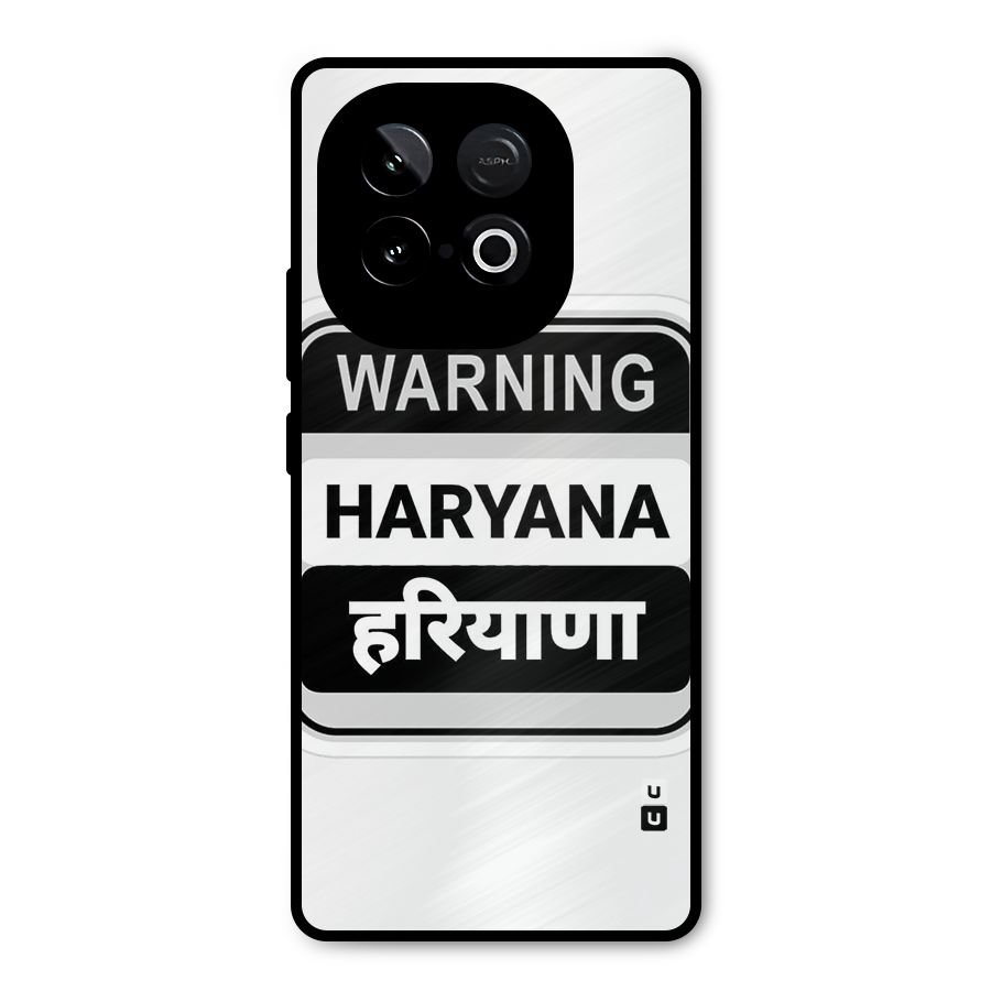 Haryana Warning Metal Back Case for iQOO Neo 10