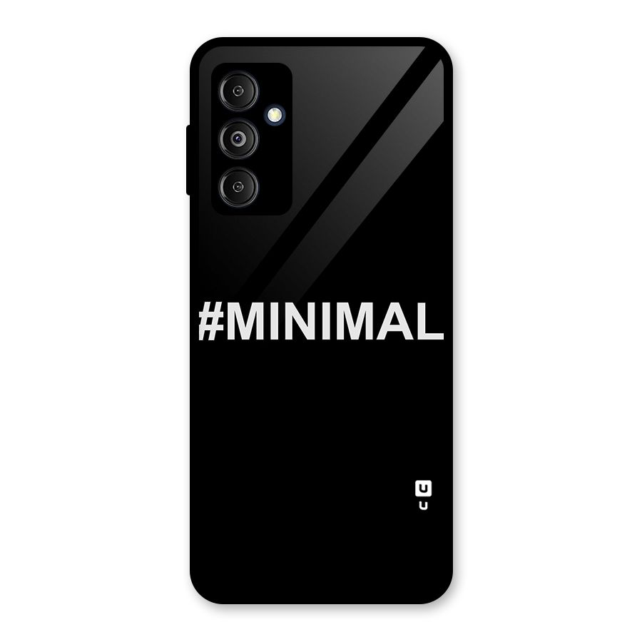 Hashtag Minimal Black Glass Back Case for Galaxy M14 5G