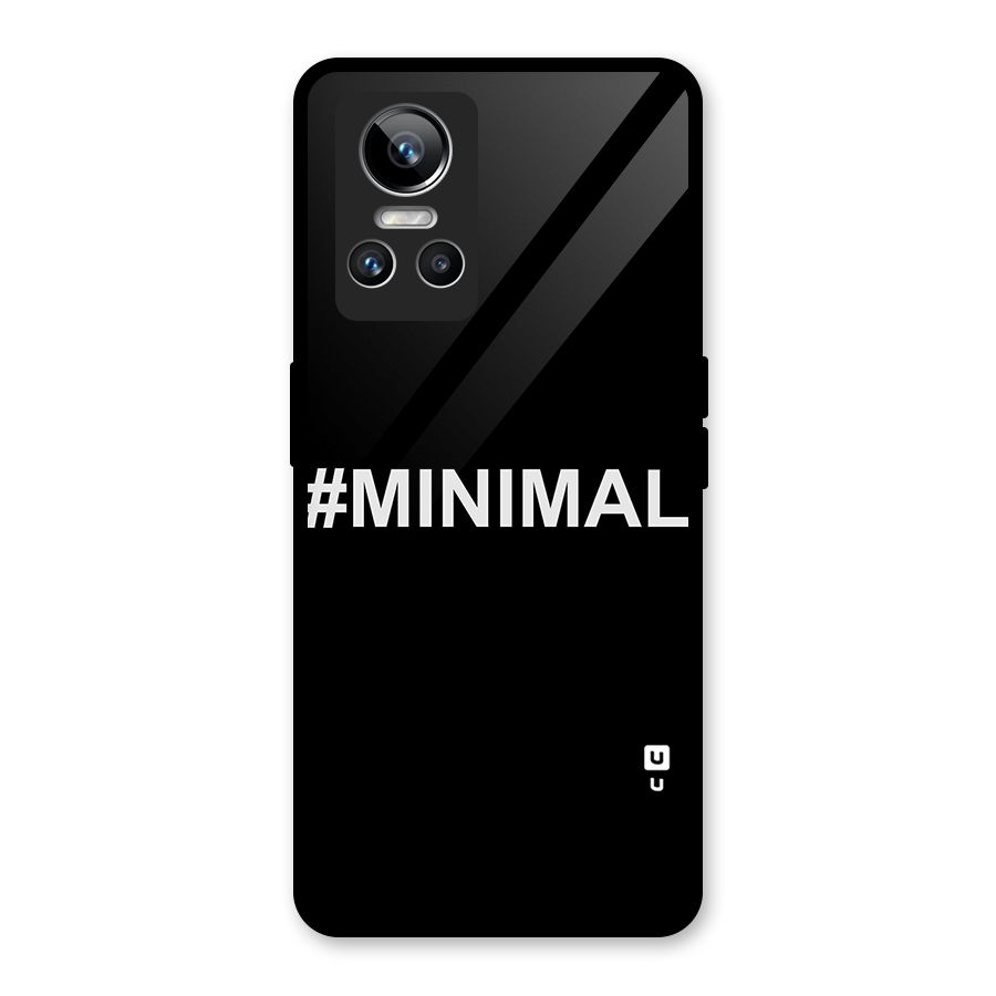 Hashtag Minimal Black Glass Back Case for Realme GT Neo 3