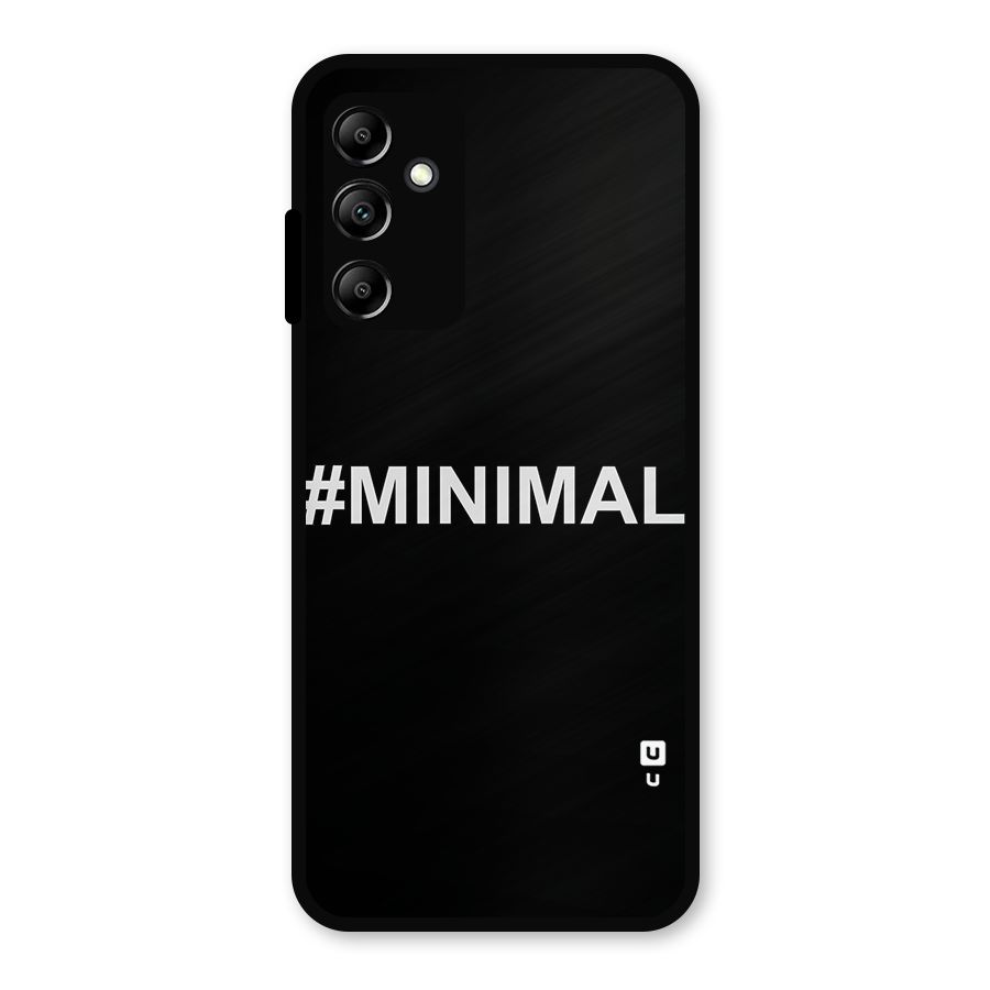 Hashtag Minimal Black Metal Back Case for Galaxy A14 5G