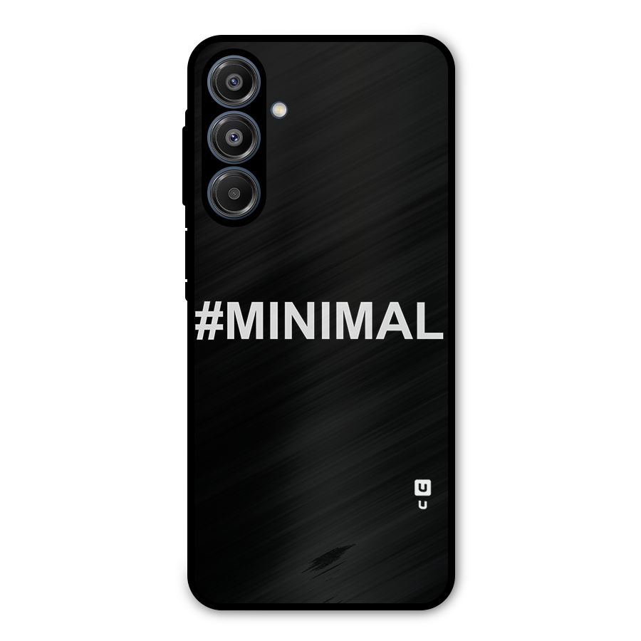 Hashtag Minimal Black Metal Back Case for Galaxy A16 5G
