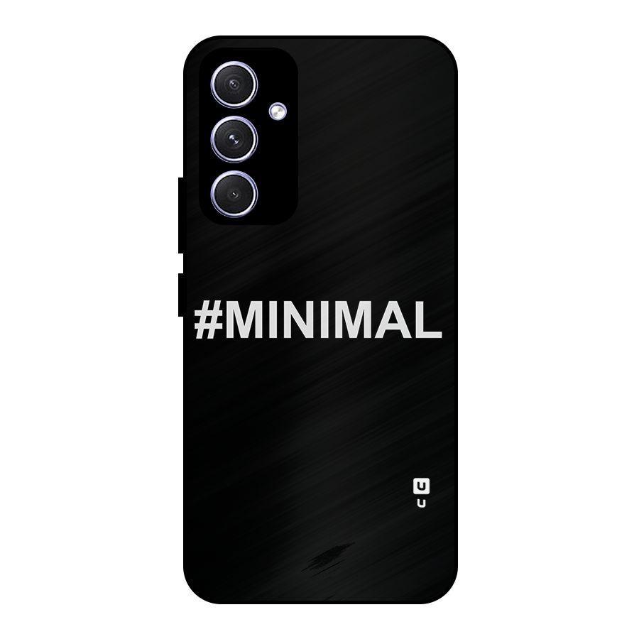 Hashtag Minimal Black Metal Back Case for Galaxy A54