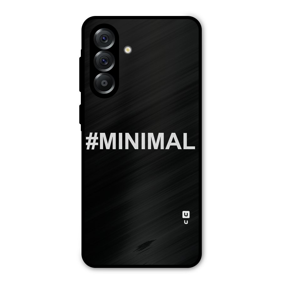 Hashtag Minimal Black Metal Back Case for Galaxy A56