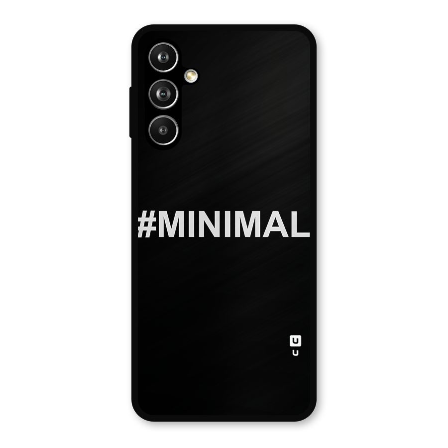 Hashtag Minimal Black Metal Back Case for Galaxy F54