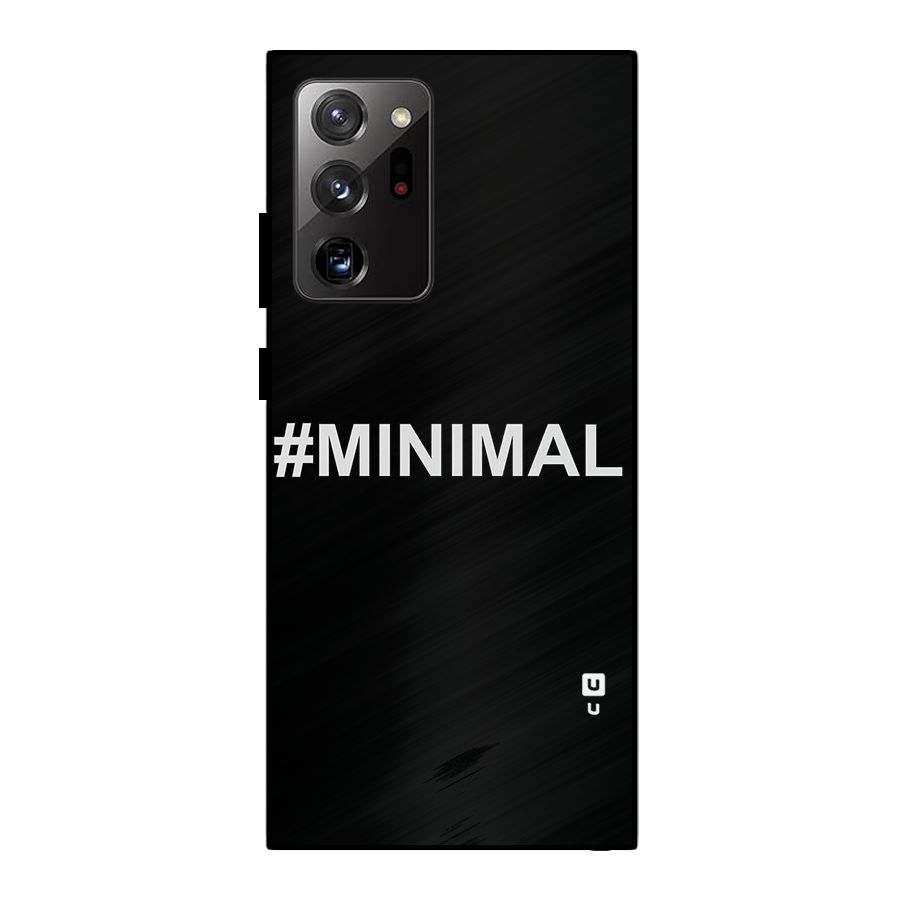 Hashtag Minimal Black Metal Back Case for Galaxy Note 20 Ultra 5G