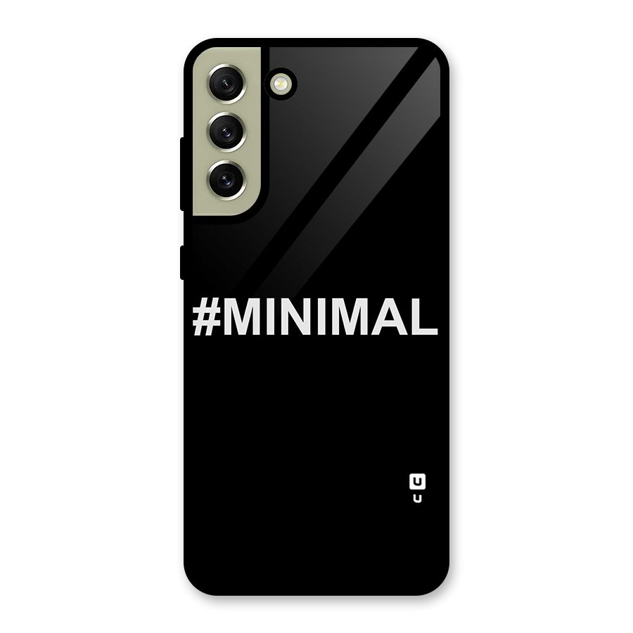 Hashtag Minimal Black Metal Back Case for Galaxy S21 FE 5G (2023)