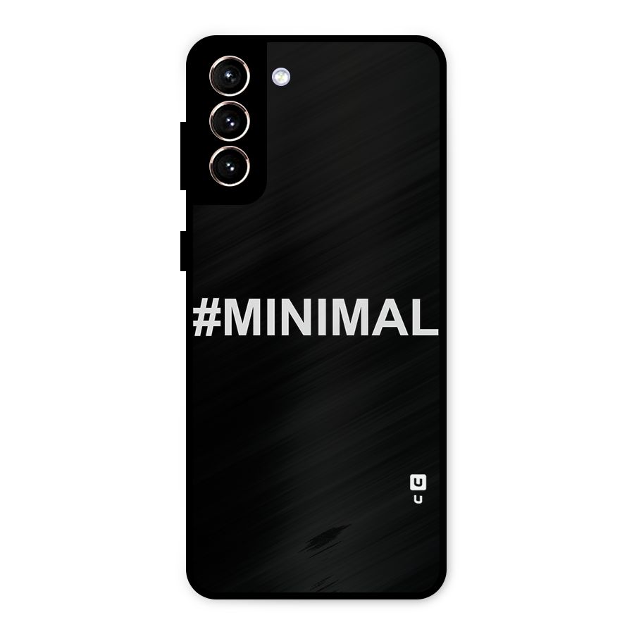 Hashtag Minimal Black Metal Back Case for Galaxy S21 Plus