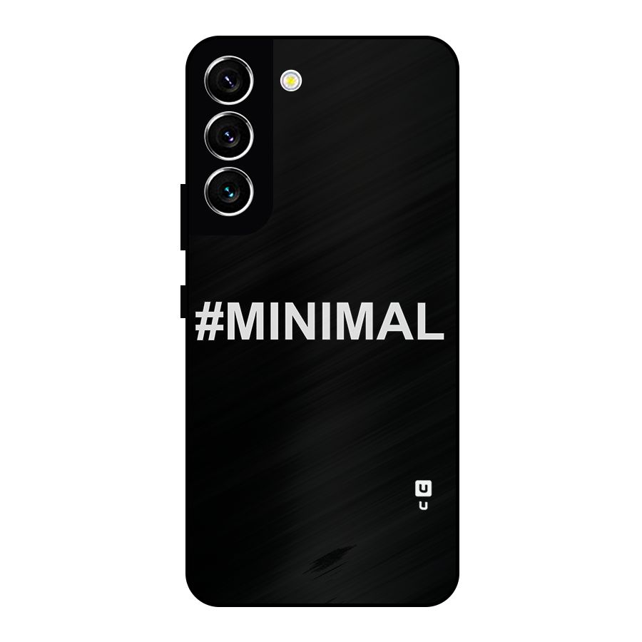 Hashtag Minimal Black Metal Back Case for Galaxy S22 5G