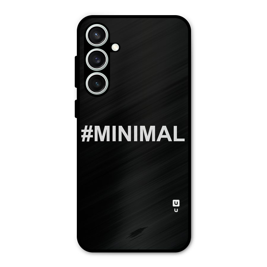 Hashtag Minimal Black Metal Back Case for Galaxy S23 FE