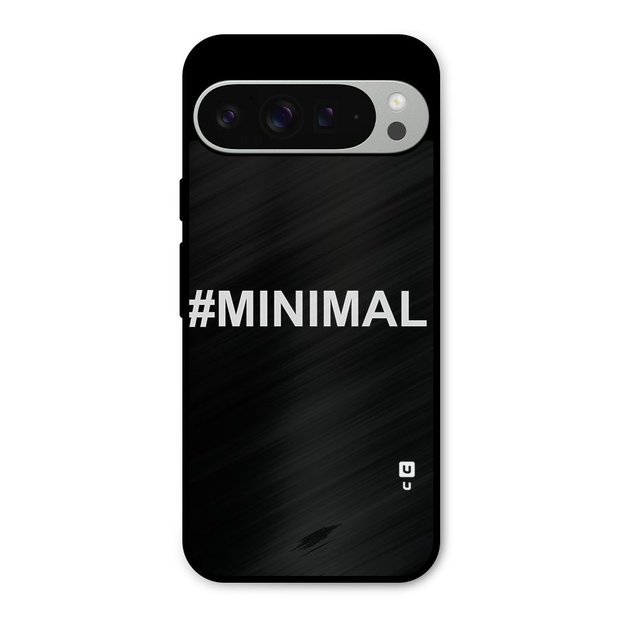 Hashtag Minimal Black Metal Back Case for Google Pixel 9 Pro XL